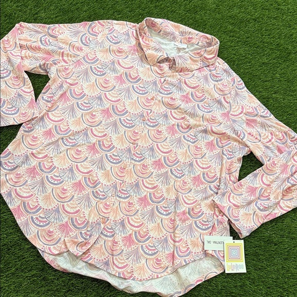 Women’s LuLaRoe Button down dress shirt - Picture 1 of 4